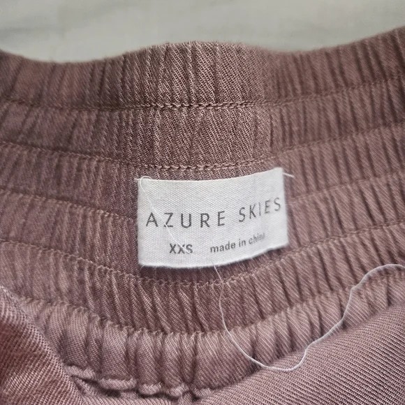 ARITZIA Sullivan Pants Nutmeg Culottes High Rise XXS Azure Skies - Picture 3 of 8